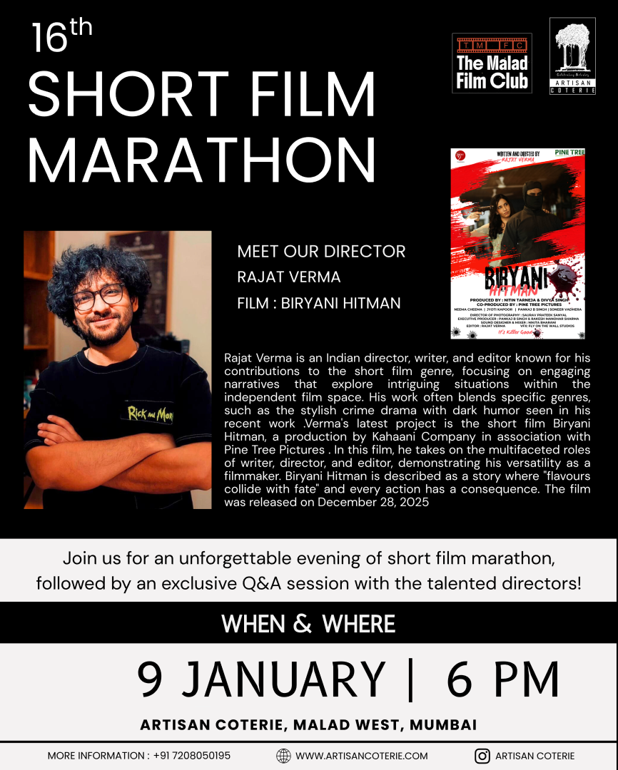 16TH SHORT FILM MARATHON - FRIDAY 9 JANUARY | 6:00PM