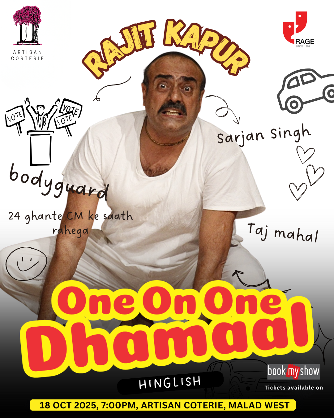 ONE ON ONE DHAMAAL - 18 OCTOBER - 7:00PM