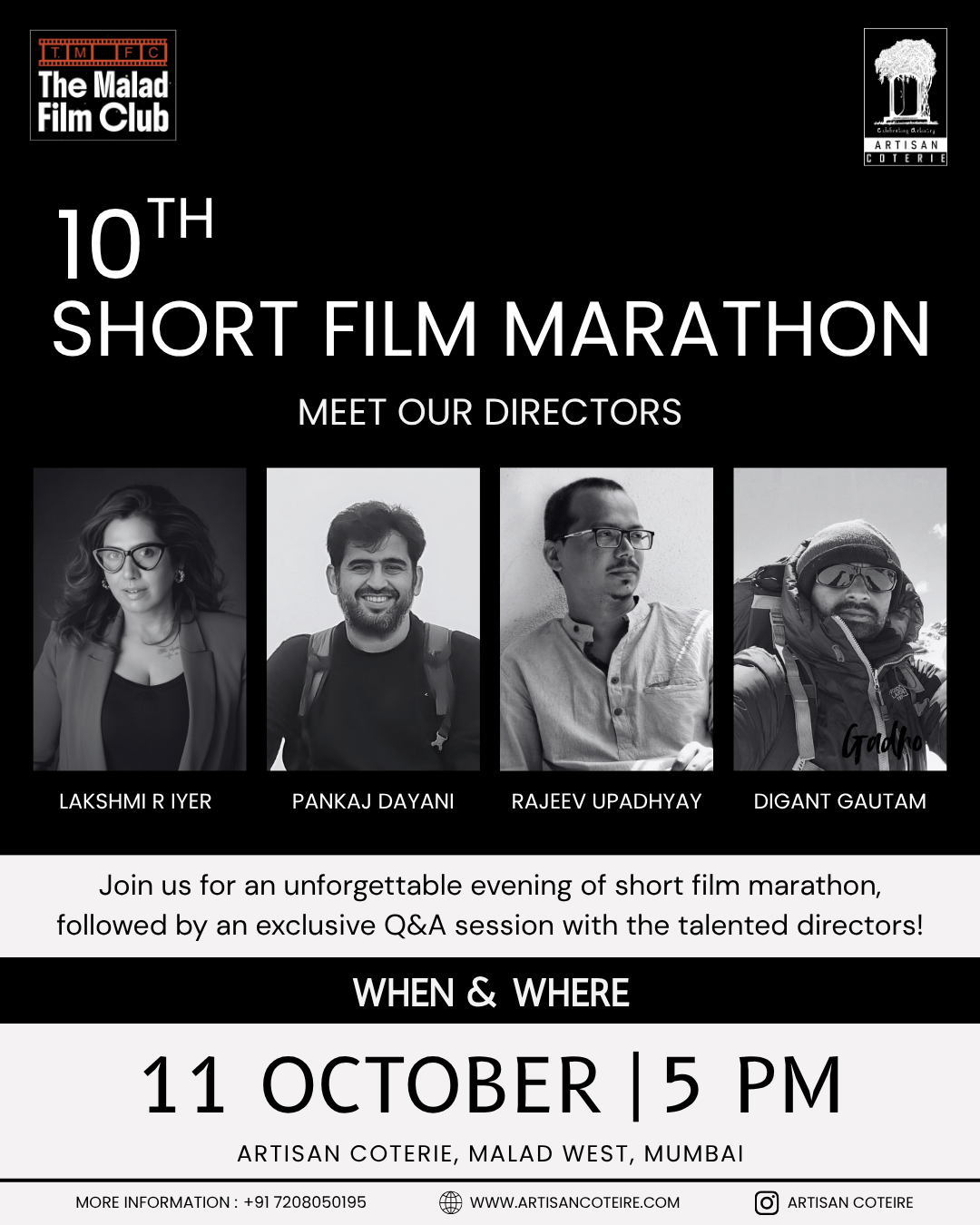 10H SHORT FILM MARATHON - SATURDAY 11 OCTOBER | 5:00PM