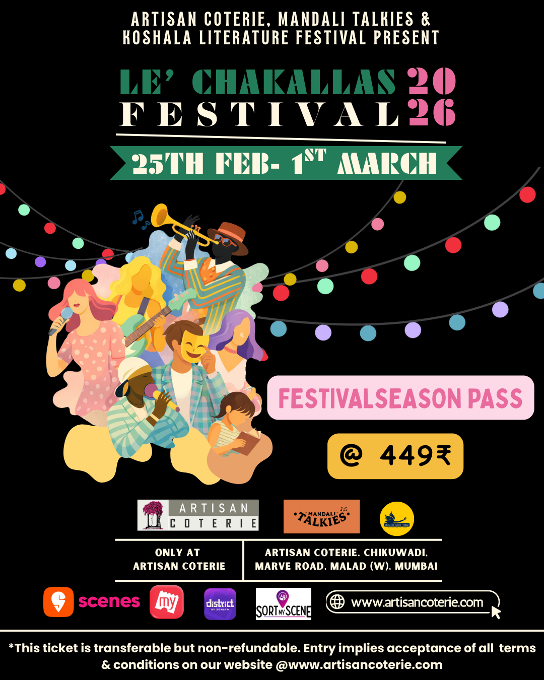 Five Day Entry Pass – Le’ Chakallas Festival 2026