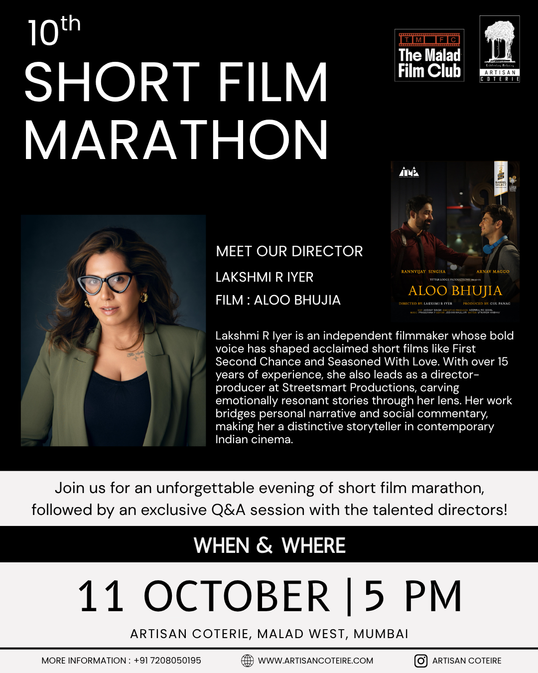 10H SHORT FILM MARATHON - SATURDAY 11 OCTOBER | 5:00PM