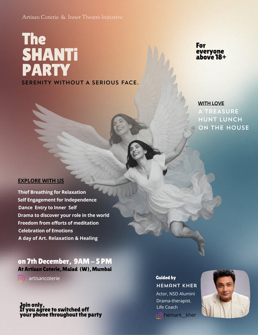 THE SHANTI PARTY - 7 DECEMBER - 9:00AM to 5:00PM