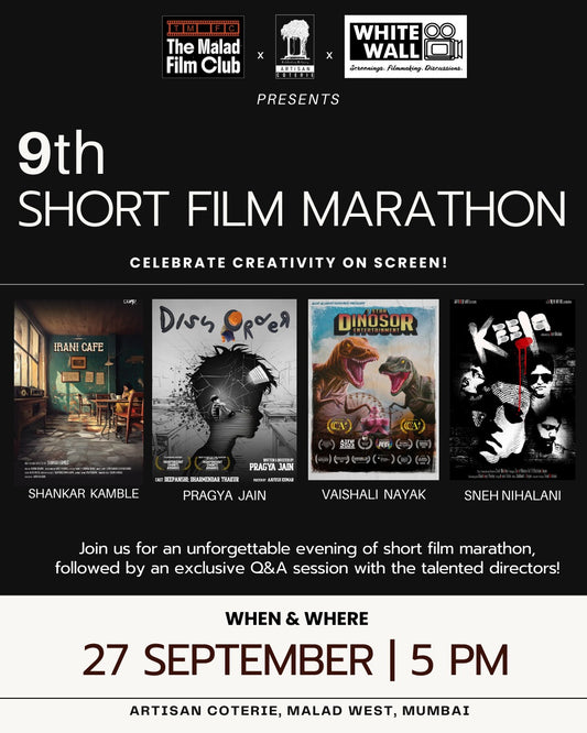 9TH SHORT FILM MARATHON - SATURDAY 27 SEPTEMBER | 5:00PM