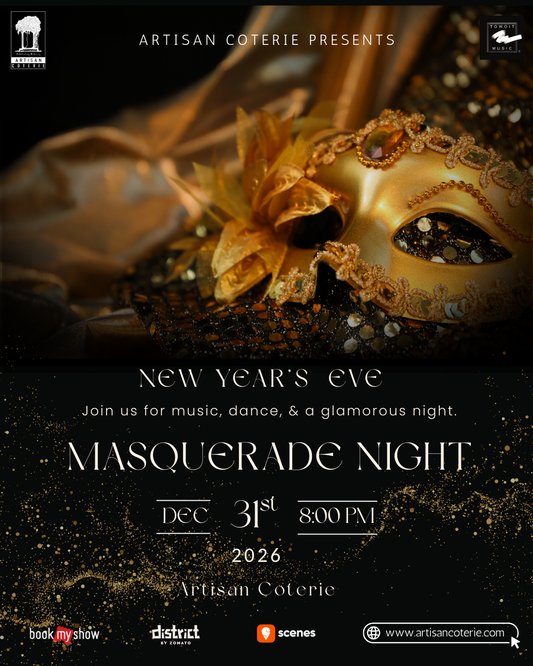 MASQUERADE NIGHT | 31 DECEMBER | 8:00PM ONWARDS
